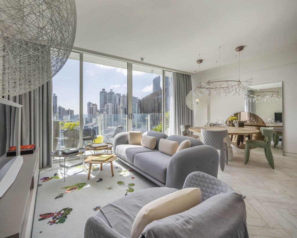 apartamento modelo sala de estar