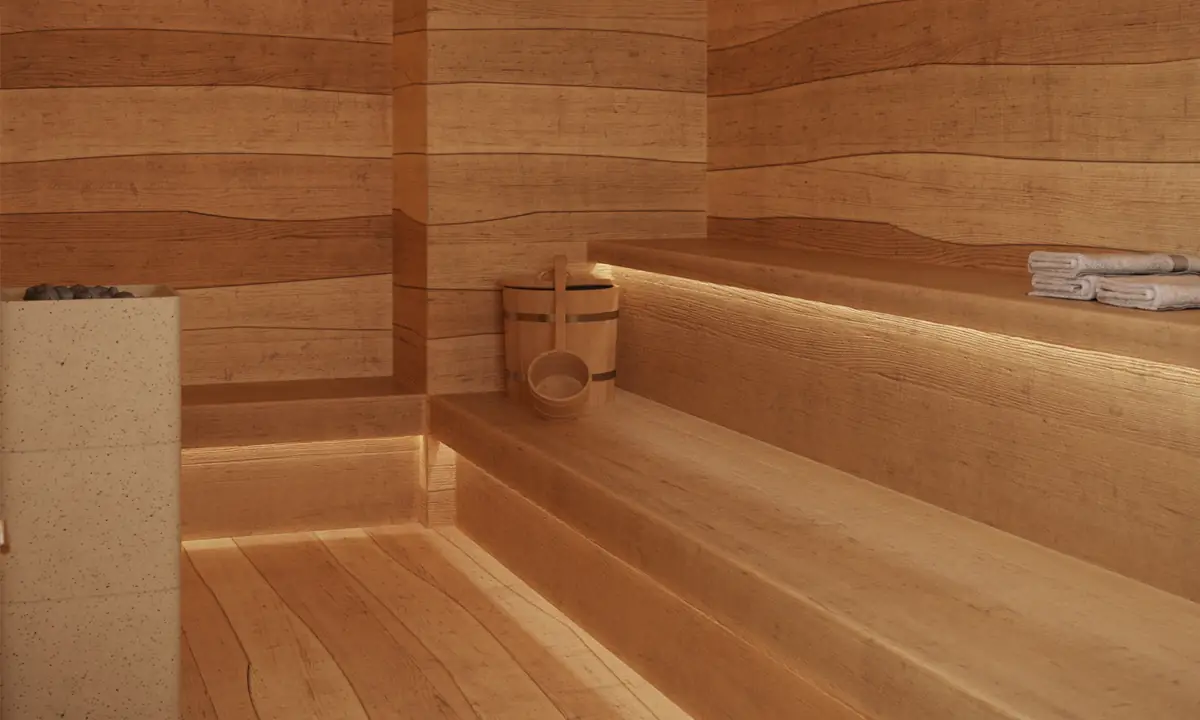 Sauna en madera